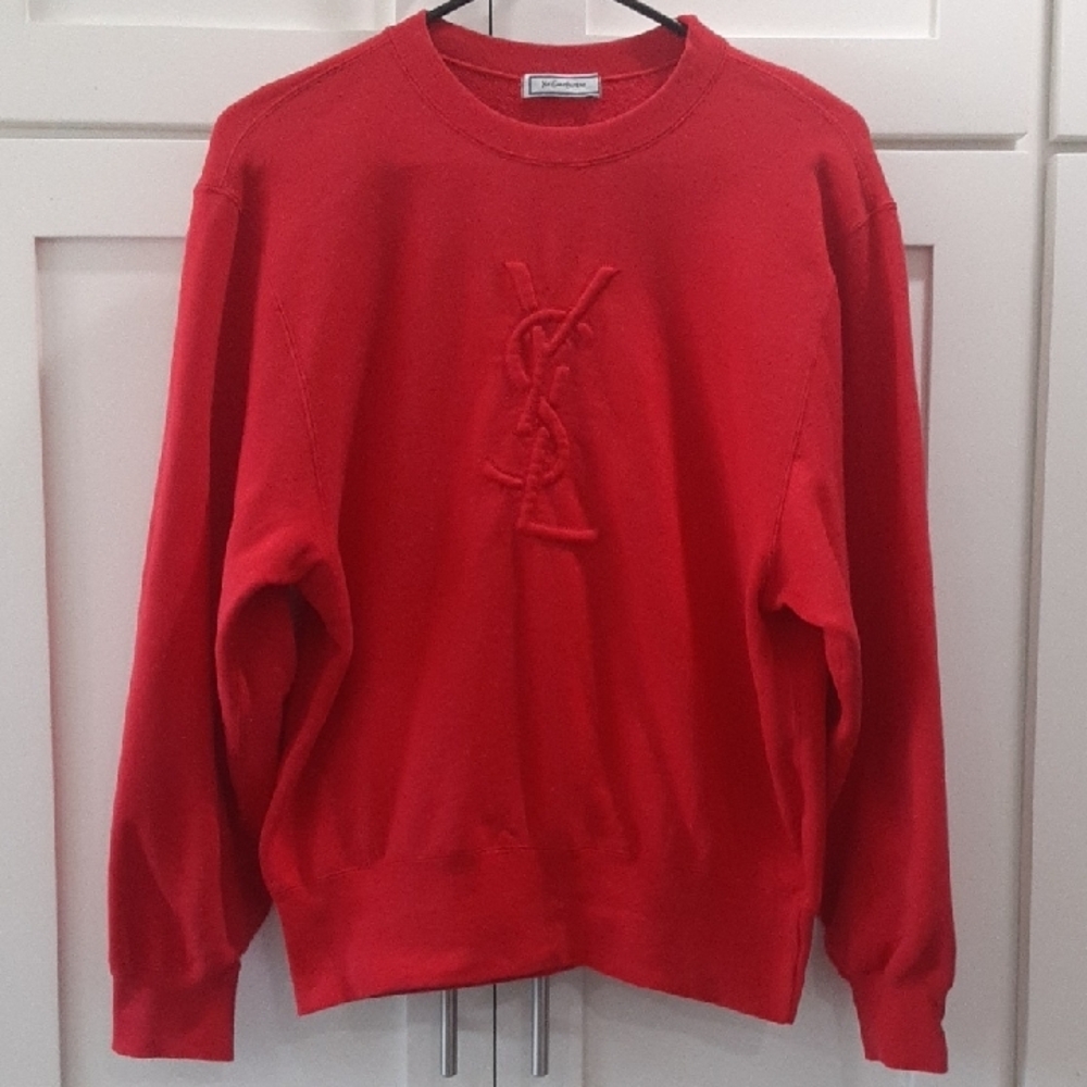 Yves Saint Laurent Red Sweatshirt